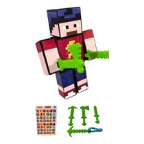 Boneco 15cm Turmado Mike+3 Ferramentas+Chaveiro+Jogo Memória