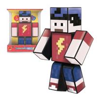 Boneco 25 cm turma do mike minecraft -algazarra