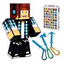 Boneco 25cm Authentic Games+3 Ferramentas +Chaveiro +Memória