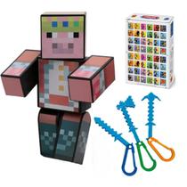 Boneco 25cm Tecno + 3 Ferramentas + Chaveiro +Jogo Memória