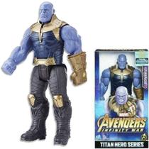 Boneco 30Cm Articulado Com Som E Led Personagem:Thanos - Elite