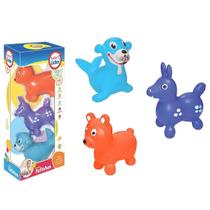 Boneco 4 Animais Fofinhos Para Bebês Sem Ftalatos - Lider Boneco 4 Animais Fofinhos Para Bebês Sem Ftalatos - Lider