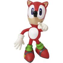 Boneco Action Figure Articulado Vinil Coleção Brinquedo Criança Sonic Knucles Vermelho 22 Cm