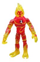 Boneco Action Figure chama Homem Fogo Ben 10 Monstro Alienigena