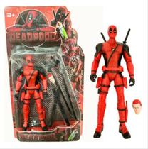 Boneco Action Figure Deadpool 18 Cm Avengers Com Luz Led Mais Acessórios