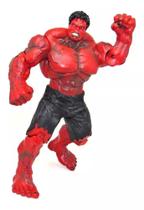 Boneco Action Figure Hulk Vermelho Marvel Dts Vingadores