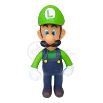 Boneco Action Figure Luigi Articulado Colecionável Grande Super Size 23cm - Super Mario World