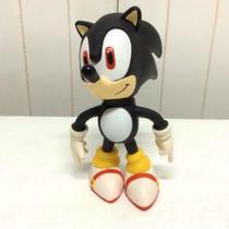 Boneco Action Figure Shadow Sonic Black Preto Articulado 23cm