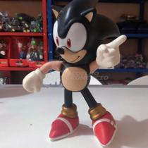 Boneco Action Figure Sonic Preto Articulado 23cm Boneco Action Figure Sonic Preto Articulado 23cm