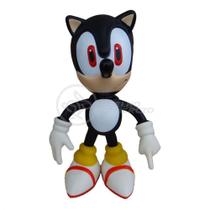 Boneco Action Figure Sonic Preto Articulado 23cm Boneco Action Figure Sonic Preto Articulado 23cm
