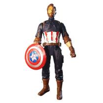 Boneco Action Figure Vingadores Capitão America Fala 29Cm 12