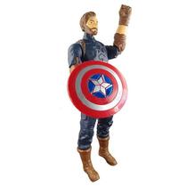 Boneco Action Figure Vingadores Capitão America Fala 29Cm 3