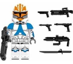 Boneco Ahsokas Clone Trooper Blocos De Montar Star Wars - Mega Block Toys