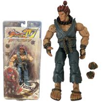 Boneco Akuma Azul 18cm articulado Street Fighter figure