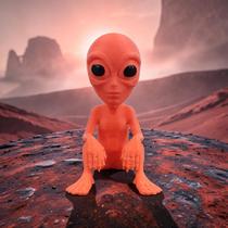 Boneco Alien Et Alienígena Decoração Brinquedo Enfeite Extraterrestre Laranja Neon 6,5 cm Altura Boneco Alien Et Alienígena Decoração Brinquedo Enfeite Extraterrestre Laranja Neon 6,5 cm Altura