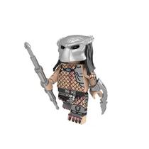Boneco alien ou predator cinema bloco de montar escolha