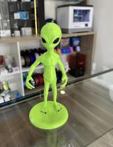 Boneco Alienígena ET Alien Extraterrestre Verde 3D