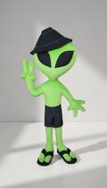 Boneco Alienígena Pelúcia 50cm com Ventosa