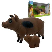 Boneco Animais Da Fazenda Coleção Farm Animals Em Vinil Atóxico Crianças +3 Anos - Bee Toys Boneco Animais Da Fazenda Coleção Farm Animals Em Vinil Atóxico Crianças +3 Anos - Bee Toys
