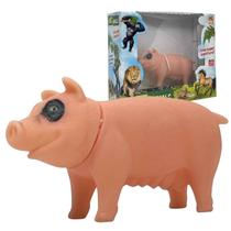 Boneco Animais Da Fazenda Coleção Mini Real Animals, Bee Toys, Em Vinil Atóxico Crianças +2 Anos