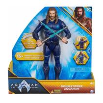 Boneco Aquaman Ataque Duplo Com Luz E Som - Sunny