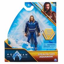 Boneco Aquaman Traje Furtivo 10cm com Acessórios - Filme DC Boneco Aquaman Traje Furtivo 10cm com Acessórios - Filme DC