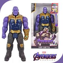 Boneco Articulado 30Cm Thanos Com Som Titan Hero Classic Avengers