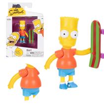 Boneco Articulado Bart de 5cm com Skate Os Simpsons Sunny