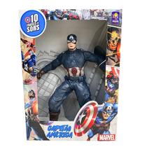 Boneco Articulado Capitão América com Som - Mimo Boneco Articulado Capitão América com Som - Mimo