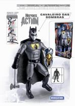 boneco articulado cavaleiro das sombras 65cm ref-560 brinquemix