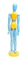 Boneco Articulado Color 30cm Azul E Amarelo Boneco Articulado Color 30cm Azul E Amarelo