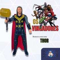 Boneco articulado com sons - liga da justiça e vingadores - AGES 4+