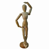Boneco articulado de madeira 40cm ka012205 keramik - 1un