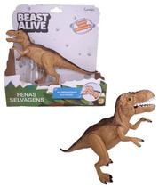 Boneco Articulado Dinossauro Tiranossauro Rex 25Cm Feras Selvagens Com Luz e Som - T-Rex - Beast Alive - Candide - 9919 Boneco Articulado Dinossauro Tiranossauro Rex 25Cm Feras Selvagens Com Luz e Som - T-Rex - Beast Alive - Candide - 9919