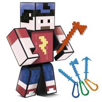 Boneco Articulado do Jogo Mine Youtuber Mike Streamer Craft