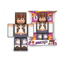 Boneco Articulado Duda Berudi Gamer Skin Minecraft 25cm - Algazarra Ind. Com. Brinquedos