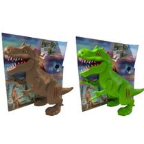 Boneco Articulado Figura Dino Gigantossauro Rex 35cm - Brinquemix