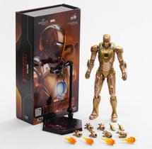Boneco articulado figure action iron man mark 21 zd toys homem de ferro marvel mark xxi