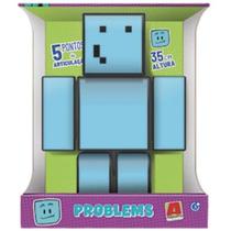 Boneco Articulado Gamer Skin Problems Minecraft Grande 35 cm - Algazarra Boneco Articulado Gamer Skin Problems Minecraft Grande 35 cm - Algazarra