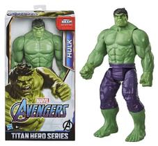 Boneco Articulado Incrível Hulk Clássico 30Cm Deluxe - Marvel - Vingadores - Titan Hero Series - Hasbro - E7475