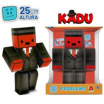 Boneco Articulado Kadu Problems 25CM Minecraft Youtuber Gamer SKIN