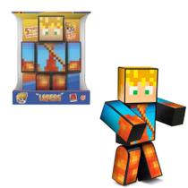 Boneco Articulado Lopers Minecraft Algazarra - 25cm