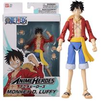 Boneco Articulado Luffy One Piece Anime Heroes 15cm Original - Bandai