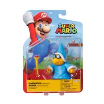 Boneco Articulado Magikoopa Kamek de 6cm - Super Mario