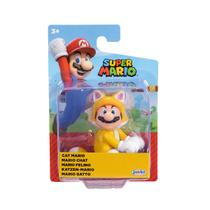 Boneco Articulado Mario Gato de 6cm - Super Mario