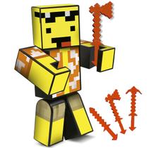 Boneco Articulado Mel Minecraft Ferramentas Algazarra 15cm
