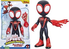 Boneco Articulado Miles Morales 23Cm Spidey Amazing Friends e Acessório - Homem Aranha - Disney Junior - Hasbro - F3988