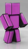 Boneco Articulado Pixels Quadrado 35cm Boneco Articulado Pixels Quadrado 35cm