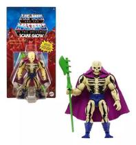 Boneco Articulado Retro Scare Glow - Brilha No Escuro He-Man - Esqueleto - Masters Of The Universe - MOTU - Mattel