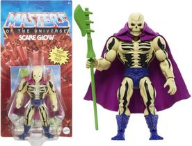Boneco Articulado Retro Scare Glow - Brilha No Escuro He-Man - Esqueleto - Masters Of The Universe - MOTU - Mattel